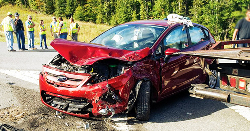 Wrecked vehicles 